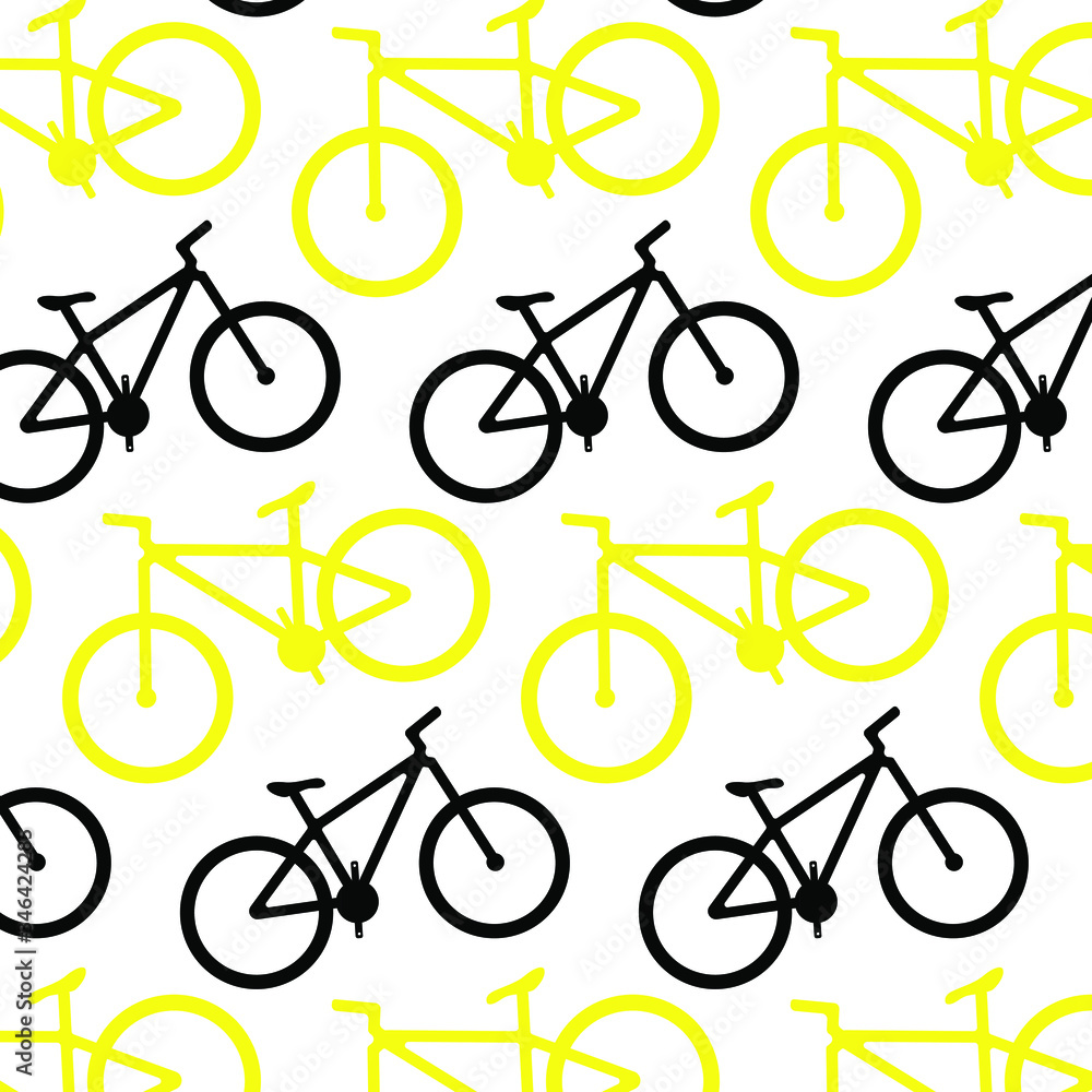 bicycle fixed gear seamless doodle pattern bicycle fixed gear seamless doodle pattern