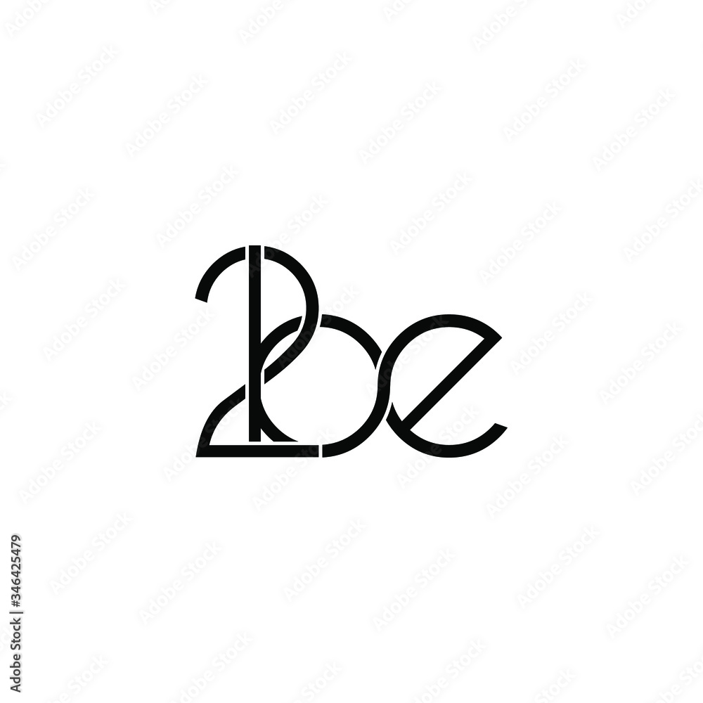 2be letter original monogram logo design 2be letter original monogram logo design