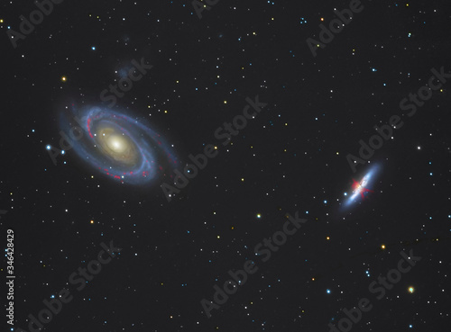 Galaktyki Bodego M81 i M82. 