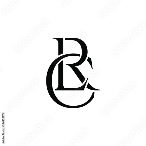 lrc letter original monogram logo design photo