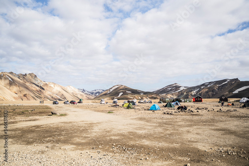 Campsite at Landmannalaugar, Iceland
