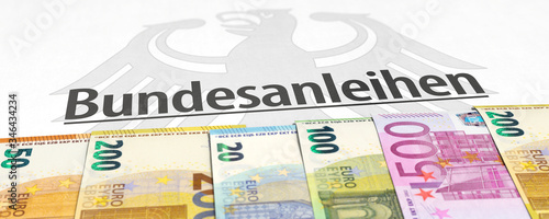 Bild auf Leinwand Bundesanleihen