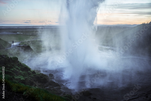 Behind the waterfall Seljalandsfoss