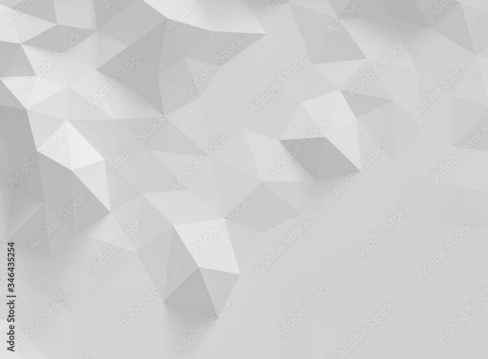 Obraz premium Low polygonal background - 3d rendering.