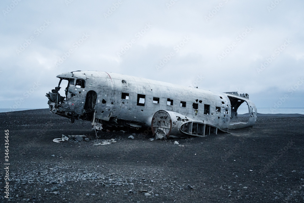 Crashed plane Iceland