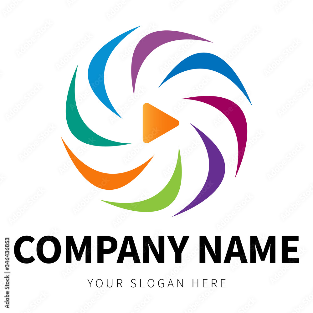 creative media logo for company