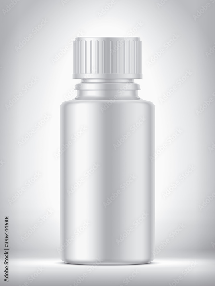 Bottle on background. Matt surface version. Bottle on background. Matt surface version.
