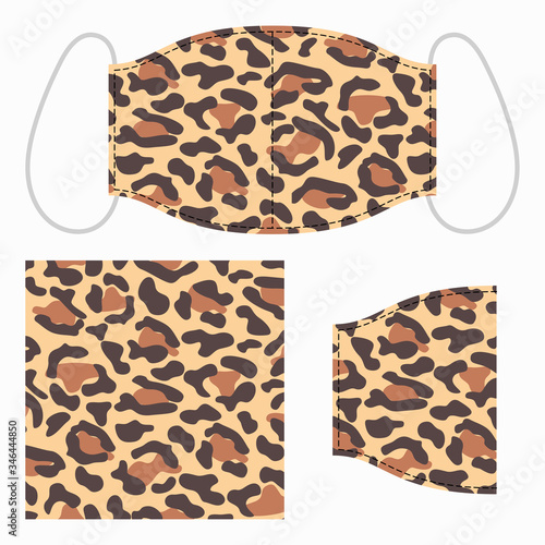 FACE MASK LEOPARD PATTERN