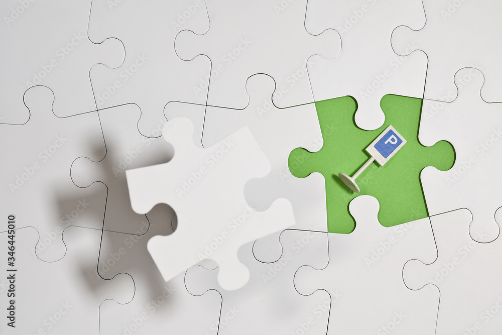 Puzzle casse tete complication piece assemblage environnement traffic parking Puzzle casse tete complication piece assemblage environnement traffic parking