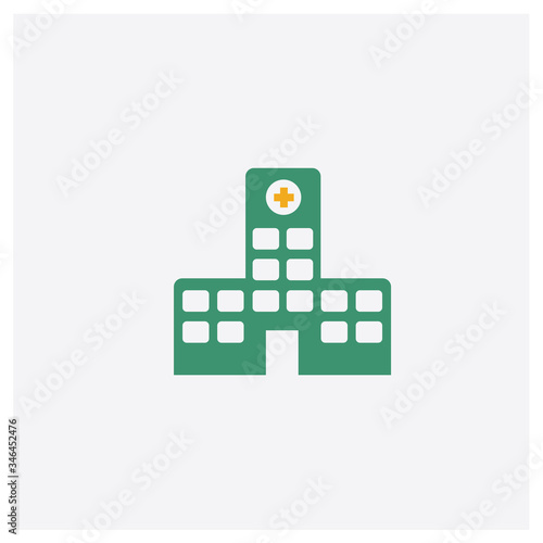 Cross concept 2 colored icon. Isolated orange and green Cross vector symbol design. Can be used for web and mobile UI/UX