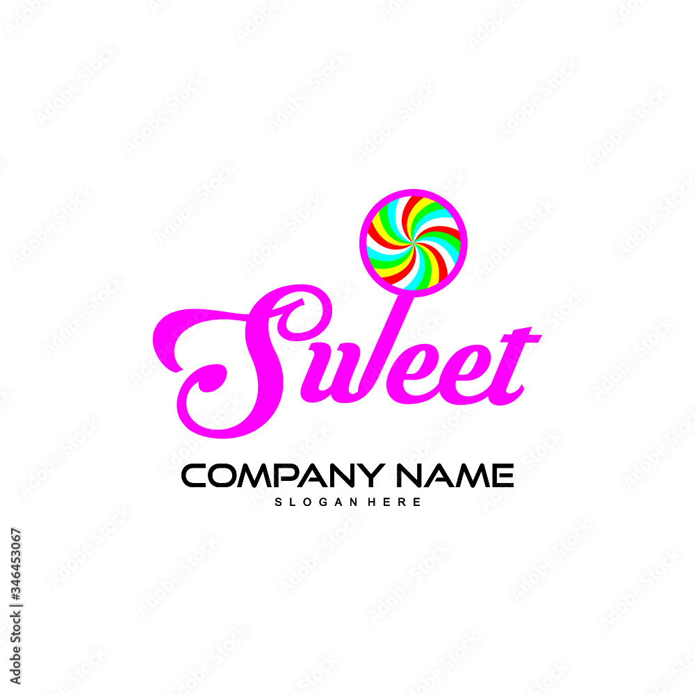 Fototapeta premium sweet logo design