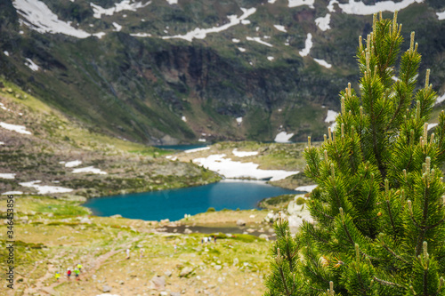 Tristaina high mountain lakes in Pyrenees, Andorra.