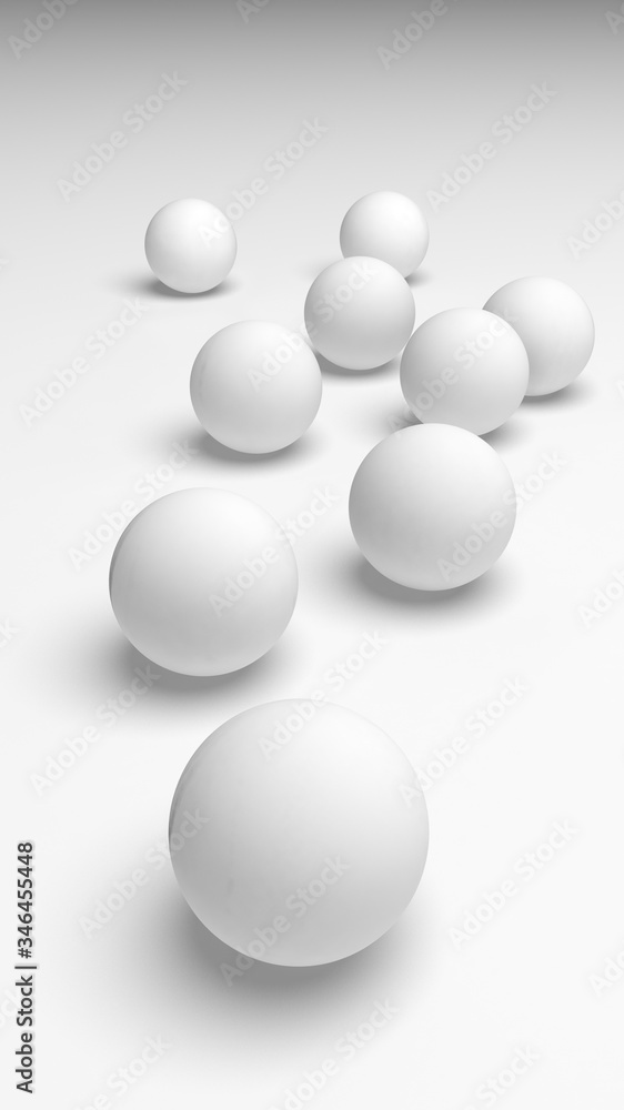 White abstract background. Lowpoly backdrop. Crumpled paper. 3D illustration