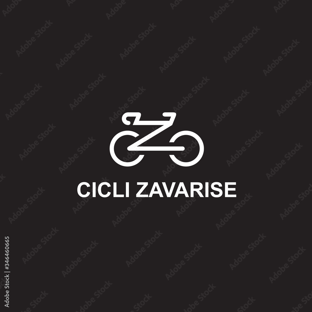 ccz bicycle logo / bicycle vector ccz bicycle logo / bicycle vector