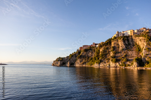 View of the promontory of Agropoli Cilento, Campania, Italy.