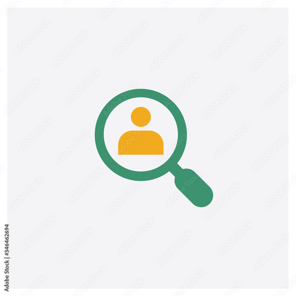 Obraz na plátně Hire concept 2 colored icon