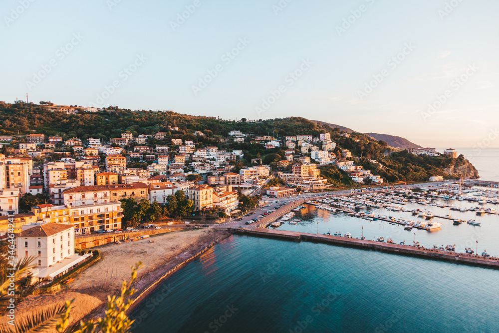 Port of Agropoli in Cilento, Campania, Italy.