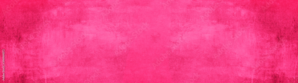 Pink magenta stone concrete paper texture background panorama banner long, with space for text  - obrazy, fototapety, plakaty 