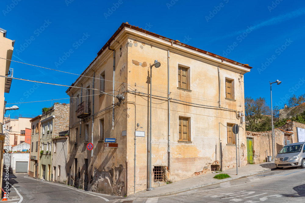 Picturesque corner in Nuoro on a sunny day