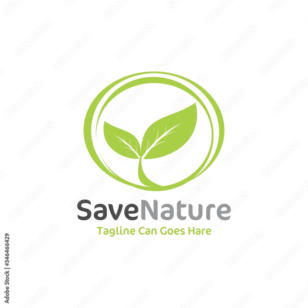 Nature and Green Leaf Related Company Vector Logo Design Template Nature and Green Leaf Related Company Vector Logo Design Template