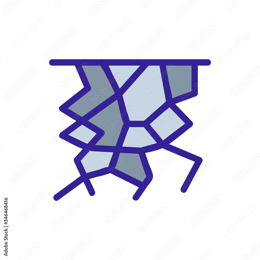 completely dry ground icon vector. completely dry ground sign. color symbol illustration completely dry ground icon vector. completely dry ground sign. color symbol illustration