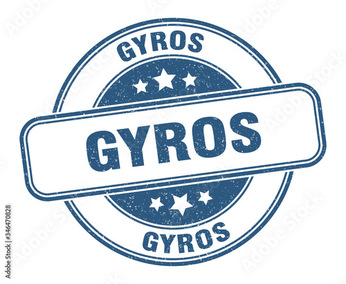 gyros stamp. gyros round grunge sign. label