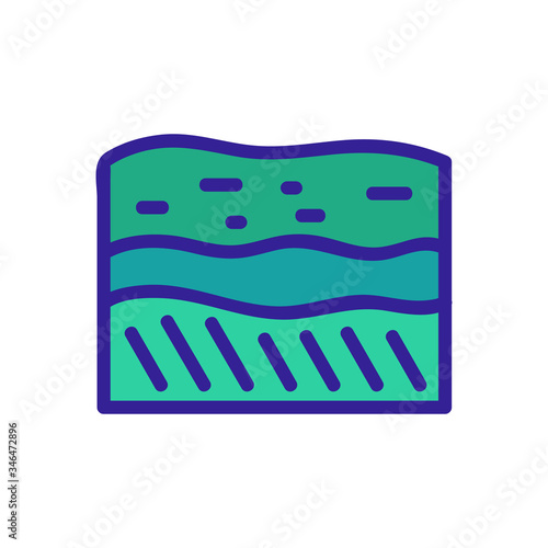 soil layers icon vector. soil layers sign. color symbol illustration