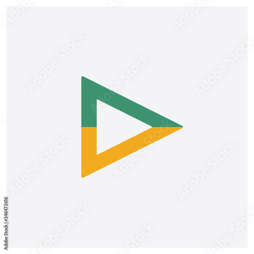 Play concept 2 colored icon. Isolated orange and green Play vector symbol design. Can be used for web and mobile UI/UX Free Download Play concept 2 colored icon. Isolated orange and green Play vector symbol design. Can be used for web and mobile UI/UX - GFXLoad