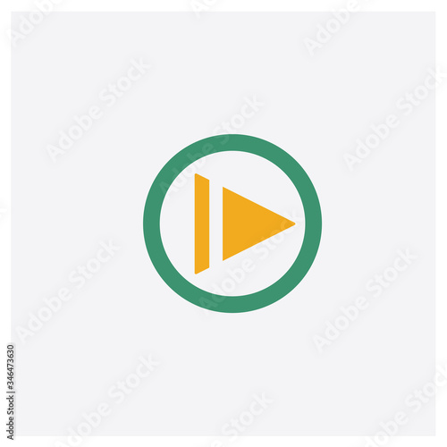 Play concept 2 colored icon. Isolated orange and green Play vector symbol design. Can be used for web and mobile UI/UX Free Download Play concept 2 colored icon. Isolated orange and green Play vector symbol design. Can be used for web and mobile UI/UX - GFXLoad