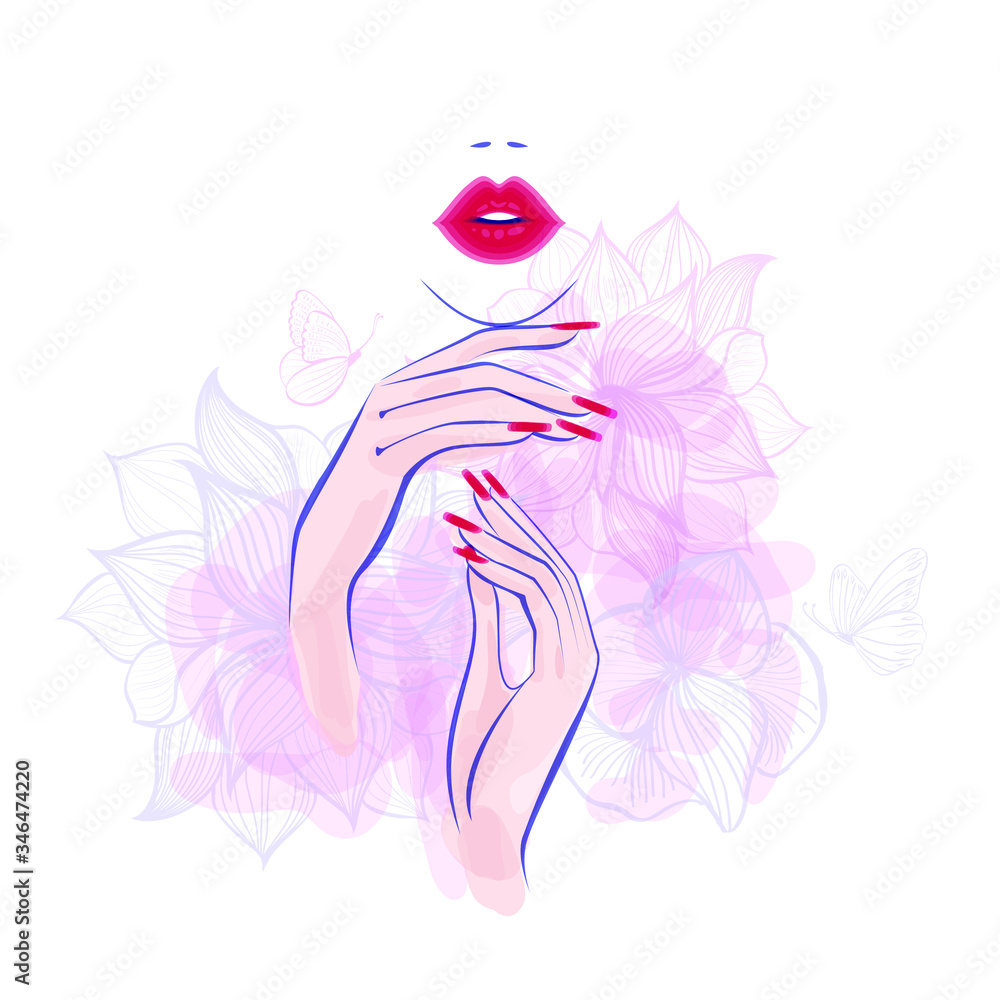 Top 184+ lips and nails logo