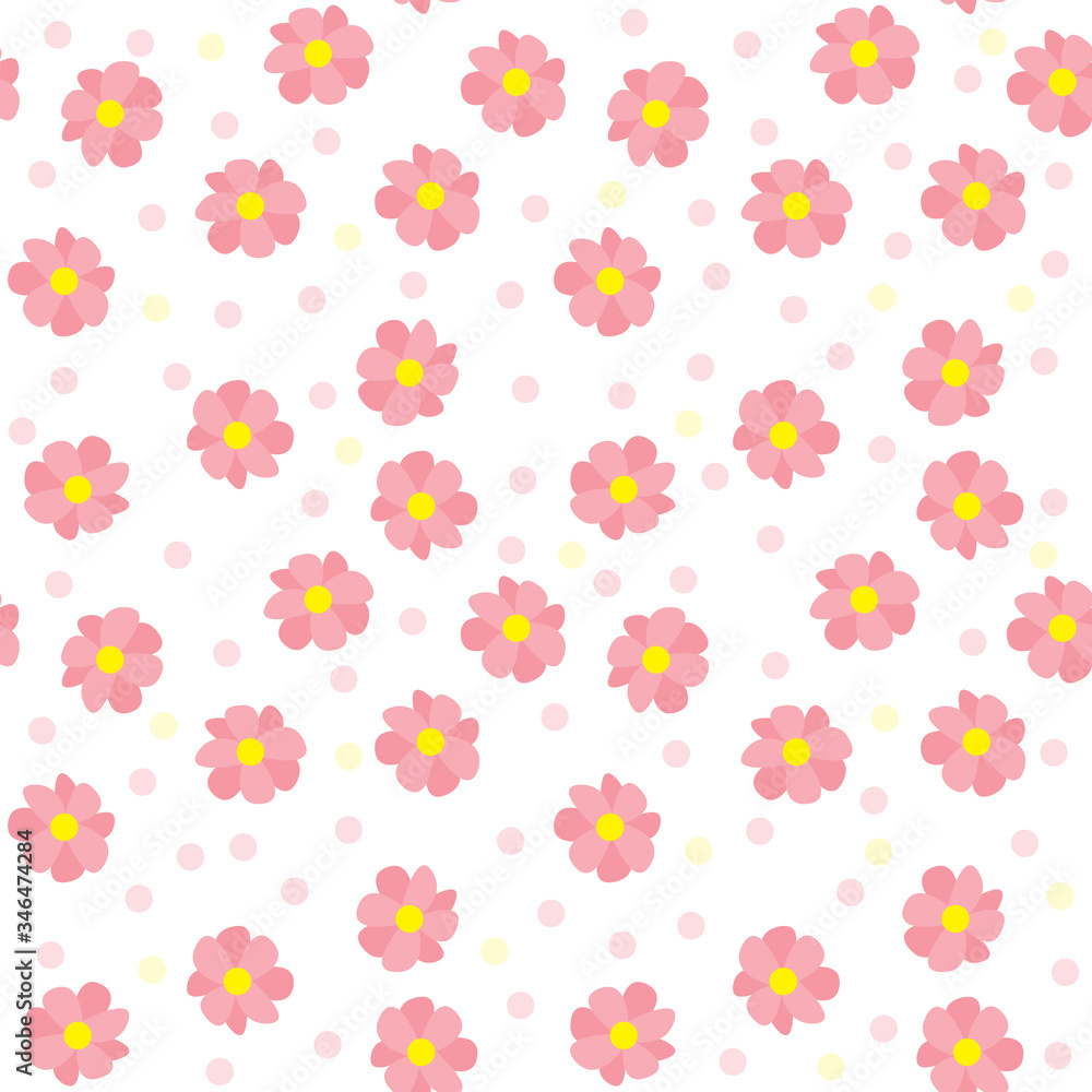 Flowers seamless pattern Flowers seamless pattern
