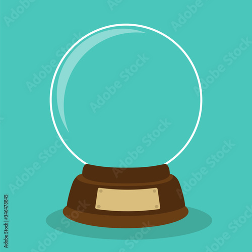 crystal ball icon Vector illustration