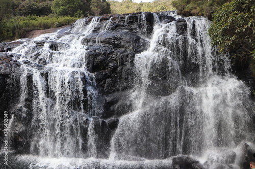 waterfall in the mountains .beauty of our world