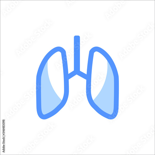 organ lung medical medicare pharmacy clinic image vector icon logo