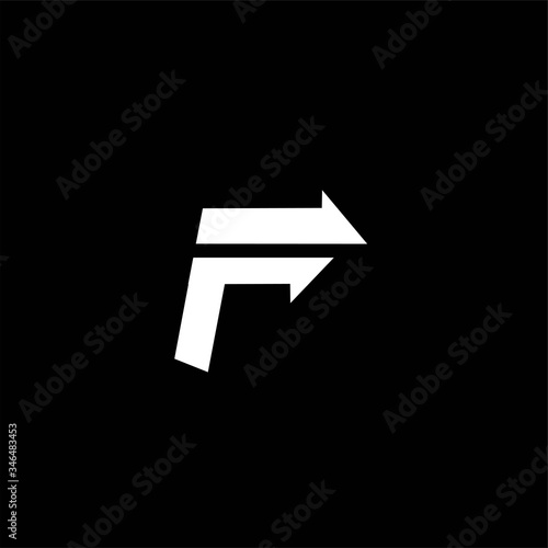 Arrow letter f logo icon design Royalty   Vector Image , letter f arrow logo , arrow letter f logo 