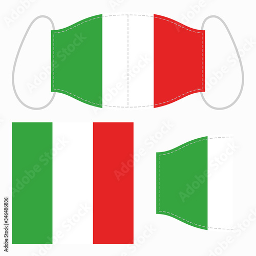 FACE MASK ITALIAN FLAG