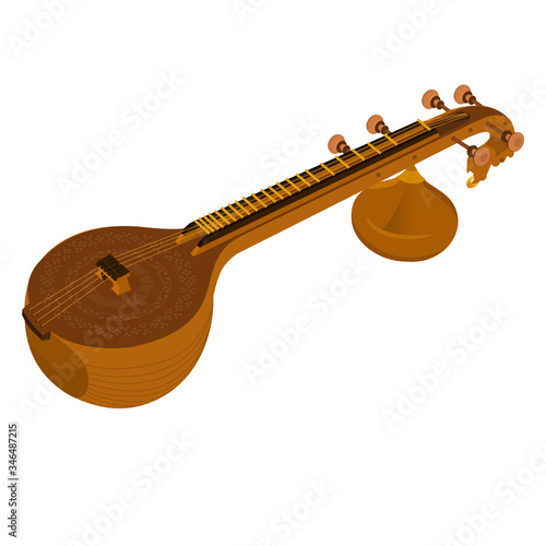 The Classical Indian Music Instrument Veena