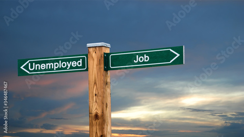 Street Sign to Job versus Unemployed