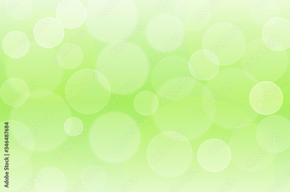 Defocused illuminated blurred blinking lights. Sparkling bright bokeh on soft pastel green background Defocused illuminated blurred blinking lights. Sparkling bright bokeh on soft pastel green background