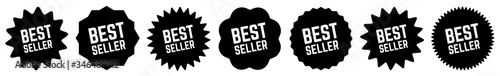 Best Seller Tag Black | Icon | Sticker | Deal Label | Variations