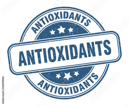 antioxidants stamp. antioxidants round grunge sign. label