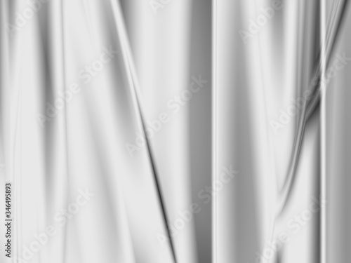 白いサテン布地のテクスチャ