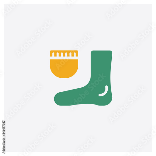 Moisturizer concept 2 colored icon. Isolated orange and green Moisturizer vector symbol design. Can be used for web and mobile UI UX