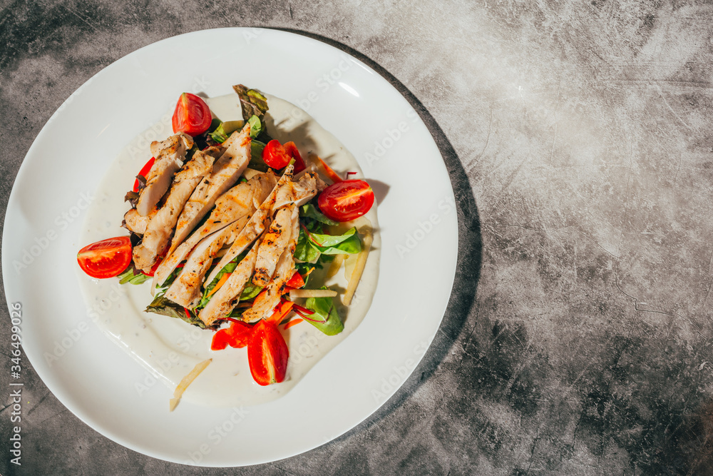 caesar salad with chicken caesar salad with chicken