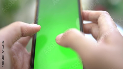 Working online on mobile at home