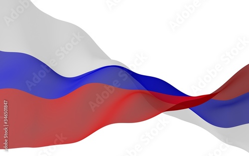 Free Download Waving flag of the Russian Federation. The National. State symbol of the Russia. 3D illustration - GFXLoad