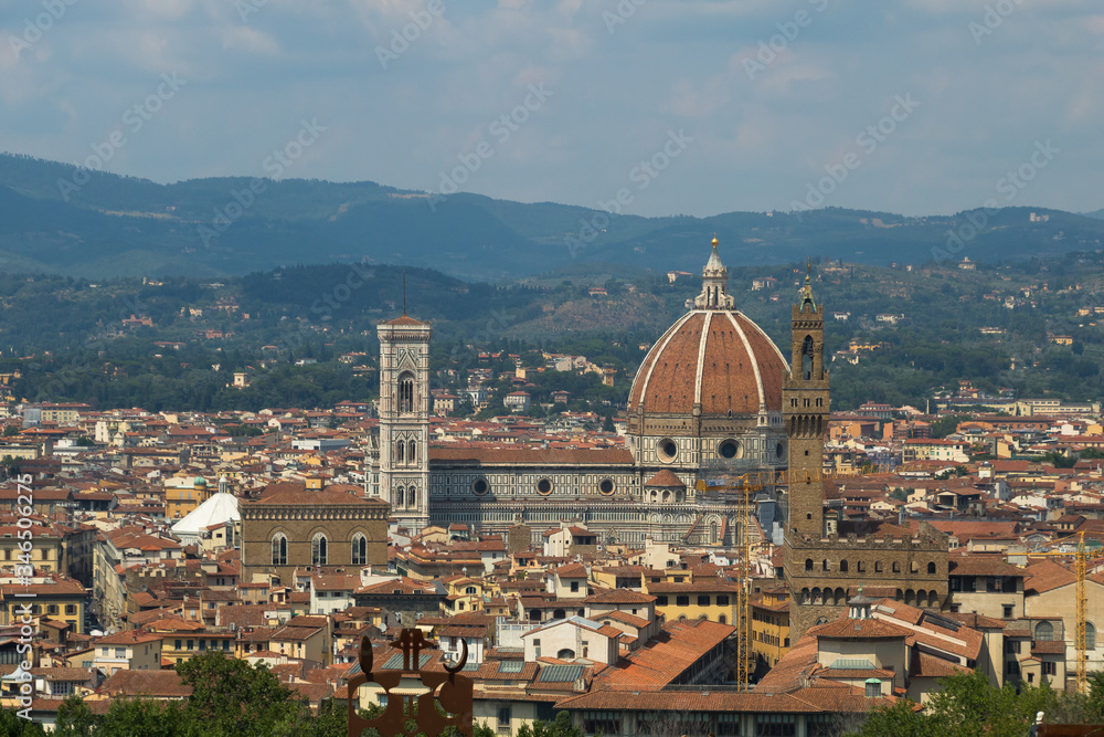 an amazing view of Firenze, Italy.