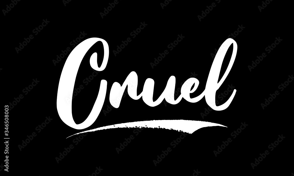 Cruel Calligraphy Black Color Text On Black Background Cruel Calligraphy Black Color Text On Black Background