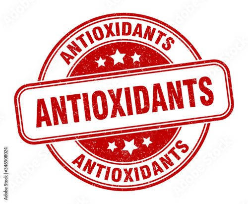antioxidants stamp. antioxidants round grunge sign. label