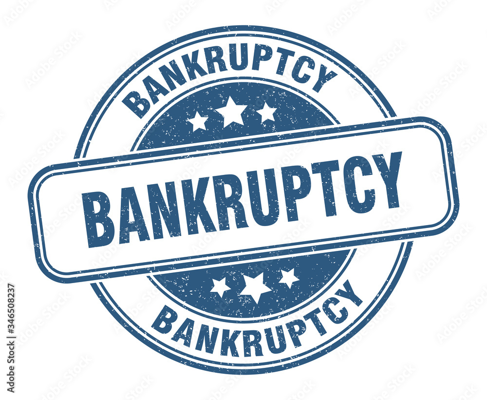 Fototapeta premium bankruptcy stamp. bankruptcy round grunge sign. label